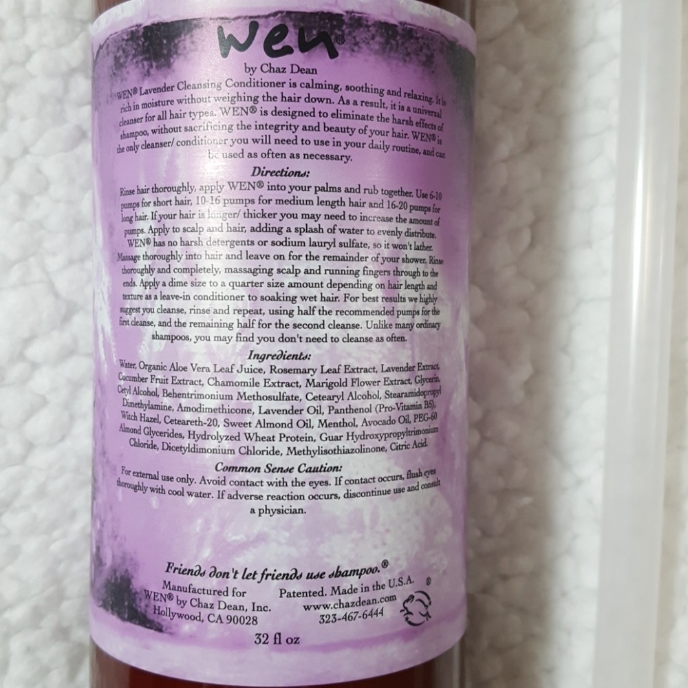 🎉HUGE 32 OZ-CHAZ DEAN WEN LAVENDER - Picture 3 of 4